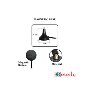 Antenne magnétique 5G 3dBi avec câble RG174 (L-3Mtr) + connecteur SMA (M) St. Fabrication par Eteily - Product Image 2