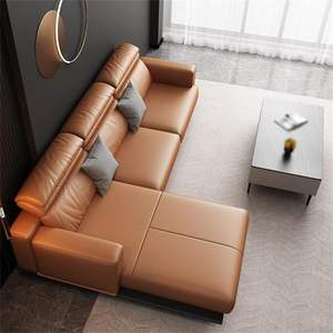 Leather and Fabric Home Furniture Set for Living Room and Bedroom Includes Sofa Bed Dining <b>Chairs</b> - Product Image 1