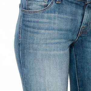 Jean skinny en denim bleu de haute qualité pour femmes pantalon de fitness flexible respirant avec un bon coût Style avant plat pour un hiver difficile - Product Image 3