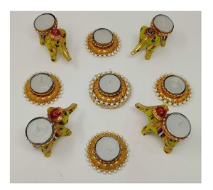 Bangoli hecho a mano para evento de boda, fiesta, decoración del hogar, regalo para mujeres, candelabro, venta al por mayor - Product Image 5