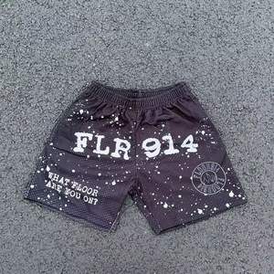 Logo personnalisé hommes Vintage Fitness Gym Jogger Short de course solide Vintage maille strass impression décontracté Jogging - Product Image 6