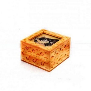 กล่องเก็บเครื่องประดับงานทำมือไม้ของขวัญและงานฝีมือป้ายติดผนังทำจากไม้แบสวู้ดทันสมัยแบบยั่งยืน - Product Image 2