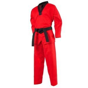 Meilleur uniforme de Taekwondo pour hommes et femmes à vendre Costume de Taekwondo fabriqué au Pakistan pour adultes uniformes de karaté approuvés en gros - Product Image 4