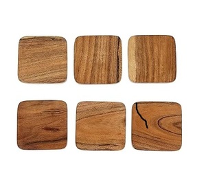 Sous-verres de luxe en noyer bonne qualité tapis et tampons en bois d'acacia pour dessus de table de cuisine à la maison - Product Image 1