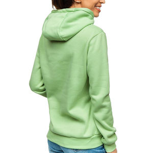 Moda mujer sudaderas con cremallera chaqueta sudadera con capucha con bolsillo canguro ropa deportiva - Product Image 2