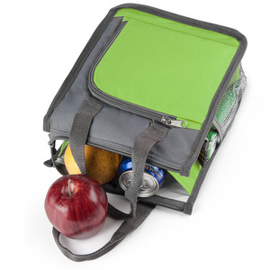 Grand sac isotherme en aluminium robuste avec fermeture éclair 22x12x26cm, portable pour les activités de plein air et le shopping - Product Image 5