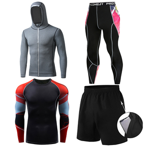 Midweight <b>Hooded</b> Eco-Friendly Training Tracksuit Full <b>Zip</b> Jacket and Breathable Pants Set - Product Image 2