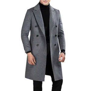 Novedades, Suéter de Punto para Hombre, Cuello Doble Abotonado, Diseño Elegante, Transpirable, Cortavientos, Manga Larga - Product Image 1