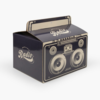 Gratte-chat pliable en usine Radio de luxe Papier ondulé interactif pour gratter les chats