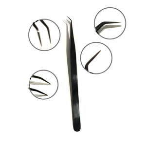 แหนบต่อขนตาแบบมีด้ามจับทำจากเส้นใยแหนบขนตาสีดำสีพลาสม่า - Product Image 2