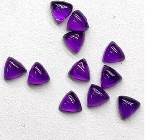 พลอยอะเมทิสต์สีม่วงธรรมชาติทรงล้านล้านแบนสำหรับทำเครื่องประดับสร้อยข้อมือแหวนอัญมณีคุณภาพสูง - Product Image 2