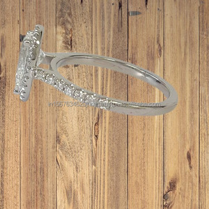 Natural Lab-Grown for GIA IGI Pear Cut Diseños personalizados para bodas Fiestas Cantidad mínima de pedido baja Oro al por mayor/a granel - Product Image 2