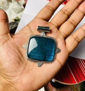 Direct Factory Wholesale Handmade 925 Sterling Silver <b>Labradorite</b> <b>Pendant</b> New Design Fine <b>Pendants</b> Women's Children's Party - Product Image 1