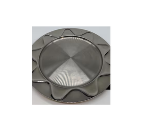 Placa de cargador de acero inoxidable decorativa para servir platos de cena placa hogar cocina decoración cargador placa - Product Image 3