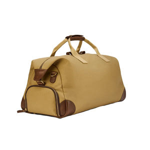 Unisex Customizable Vintage Genuine Leather Duffle <b>Bag</b> High Quality Durable Zipper Belt Gym Travel Daily Use 20-35L Capacity - Product Image 1