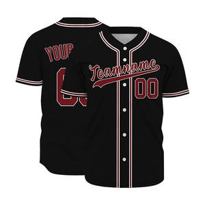 Camiseta de Béisbol para Hombre Más Vendida, Logotipo Personalizado e Impresión del Nombre del Equipo, Transpirable, de Secado Rápido, 100% Poliéster, Ropa Deportiva - Product Image 1