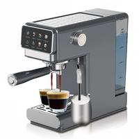 Cafetera Multifuncional de Acero Inoxidable, Estilo Americano e Italiano, con Sistema de Doble Caldera para Espuma de Leche y Cappuccino, 1.8L, 20 Bares, para el Hogar