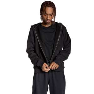 Long Sleeve Custom Printed <b>Zip</b> <b>up</b> Hoodie Sweatshirt Full Face <b>Zip</b> <b>up</b> <b>Black</b> plain Hoodie With Eye Holes <b>Hoodies</b> - Product Image 3