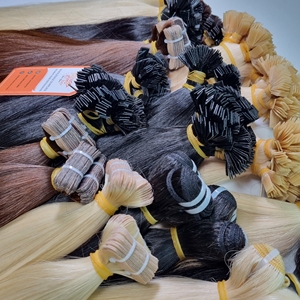 Extensions de cheveux humains 100% vierges, cheveux vietnamiens lisses et soyeux, mèches à clipser, pointes plates en kératine, qualité 12A, non traités - Product Image 5