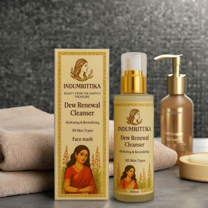 Limpiador Facial en Gel Suave Indumrittika con Glicerina, Fórmula Ligera de Limpieza Profunda, Piel Suave, Tamaño Viaje para Uso Diario, Sin Perfume - Product Image 1