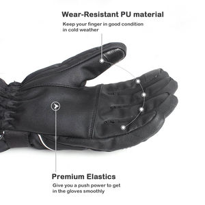 Guantes de Invierno Modernos para Exteriores, Resistentes a la Nieve, Ajuste Ajustable y Resistentes al Viento, para Conducir a Diario, Estilo Moderno - Product Image 3