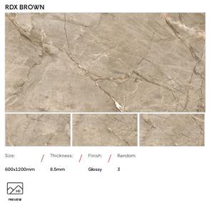 Carreaux de sol et de mur en céramique de porcelaine émaillée entièrement polie 600x1200mm Pierre frittée pour salle de bain Maison Salon Grand carrelage - Product Image 5