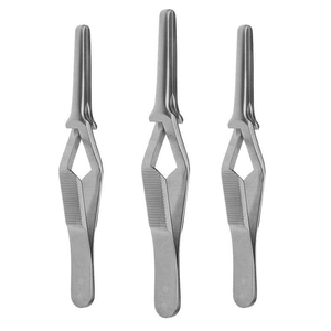 คีมหนีบสำหรับผ่าตัดหัวใจและหลอดเลือดทำจากสเตนเลสสตีลอุปกรณ์สำหรับศัลยกรรมหัวใจและหลอดเลือดแบบโค้ง - Product Image 2