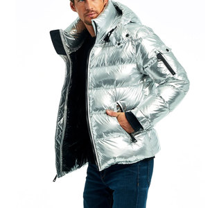 Veste d'hiver en toile pour homme élégante avec logo personnalisé col montant manches régulières de haute qualité à vendre - Product Image 2