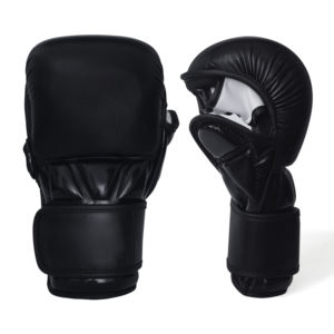 Gants de sparring MMA de haute qualité, best-seller, respirants, demi-doigts, entraînement personnalisé en cuir PU et PVC pour les salles de sport - Product Image 2