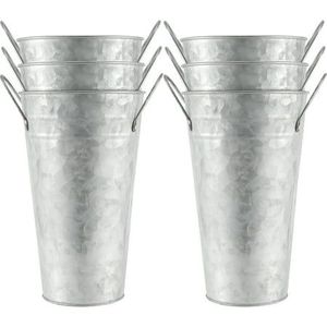 Maceta galvanizada de metal de alta calidad para un uso duradero en el paisajismo exterior del jardín doméstico - Product Image 3