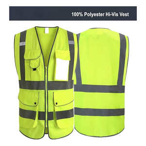 Chaleco de Trabajo de Invierno Unisex Personalizado OEM, Alta Visibilidad, Resistente al Viento, Impermeable, Clásico, Acolchado, Transpirable, de Poliéster - Product Image 4