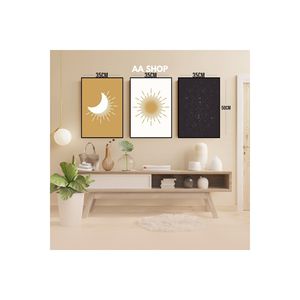 <b>Set</b> <b>of</b> <b>3</b> MDF Table with Colorful Quality Printing Frame 96 Inches Framed <b>Wall</b> <b>Arts</b> - Product Image 5