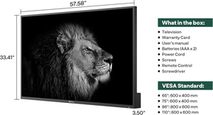 Mejor oferta para el nuevo televisor Heliio QLED de 65 pulgadas para exteriores con HDMI 2.1, USB 3.0 y brillo ultra alto de 3500 nit - Product Image 3