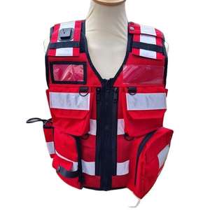 OEM personalizado de seguridad de alta visibilidad Chaleco Cremallera frontal Precio barato Chalecos DE SEGURIDAD Hi Viz Chaleco táctico - Product Image 1