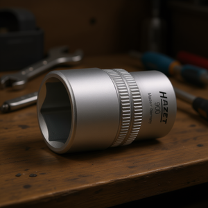 Hazet 1/2'' 6-Point Square <b>Socket</b> with Traction Profile and Knurling - Product Image 3