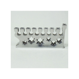 Star Design Menorah Candle Stand Excellent Quality Aluminium Tableware Designer <b>Candelabra</b> Use for Temple Decor - Product Image 1