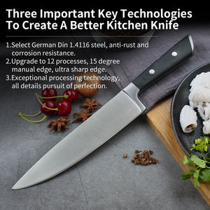 Venta al por mayor pedidos a granel personalizados OEM ODM mejor opción hogar cocina Damasco acero Pakka mango de madera ambidiestro lavavajillas cuchillo - Product Image 2