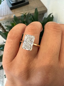 แหวนหมั้นเพชรสำหรับผู้ใหญ่4 CT สดใส925ดีไซน์ออกแบบได้ตามต้องการ - Product Image 5