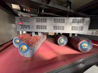 Ponceuse à bande large robuste Honry SSQ1600 pour polissage et ébavurage du métal, haute efficacité, certifiée ISO CE, 2 bandes abrasives, moteur