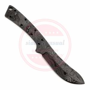 Vente en gros de lames vierges Damas couteau de chasse en acier inoxydable couteau de chasse à lame vierge - Product Image 6