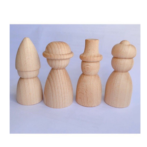 Bois de hêtre naturel non fini artisanat en bois bricolage pour la décoration de mariage 65mm inachevé enfant bricolage artisanat - Product Image 1