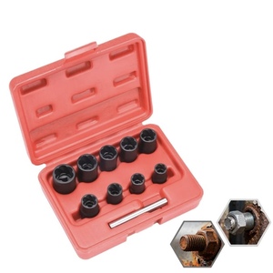 3/8" Industrial DIY Stripped Screw <b>Extractor</b> <b>Socket</b> Set 10pcs Twist <b>Socket</b> Kit OEM/ODM for Rusted Nuts and <b>Bolts</b> - Product Image 1