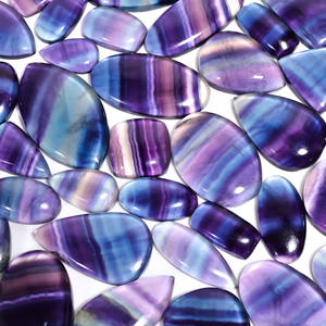 Belle pierre précieuse en vrac de Fluorite naturelle mélange en gros forme et taille Cabochon Fluorite pierre précieuse en vrac pour la fabrication de bijoux - Product Image 1