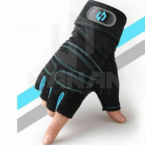 Gants de conduite en cuir demi-doigts élégants unisexes confortables pour l'été, l'hiver, poignet réglable, écran tactile respirant - Product Image 1