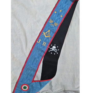 Masonic Regalia Order of Eastern Star Sashes Masonic OES Regalia Set with Gold <b>Fringe</b> <b>Top</b> Win Master High Quality HandEmbroidery - Product Image 2