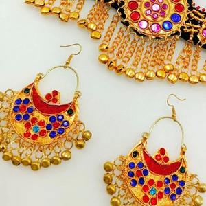 Collar de Moda Vintage con Diamantes de Latón Hecho a Mano, Estilo Étnico Tribal Afgano, para Mujer, Ropa Tradicional, Uso en Fiestas - Product Image 3