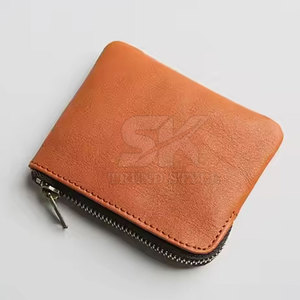 Portefeuille en cuir pour homme, petit format, populaire, avec fermeture éclair intégrale, excellent rapport qualité-prix - Product Image 6