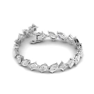 OEM ODM Multi Cut Lab Grown Diamond Tennis <b>Bracelet</b> 925 Solid Sterling Silver - Product Image 1