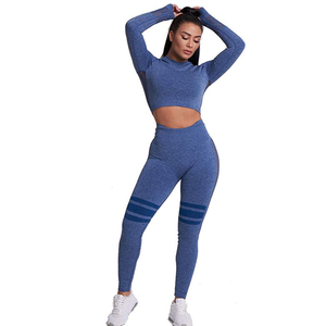 Vêtements de sport sans couture de haute qualité pour femmes nouveau style ensemble de yoga couleur soutien-gorge et short extensibles ensemble d'entraînement 2 pièces - Product Image 2