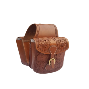 Bolsa de cuero para SILLÍN de cuero genuino de calidad superior bolsas de sillín mecanizadas a mano - Product Image 1